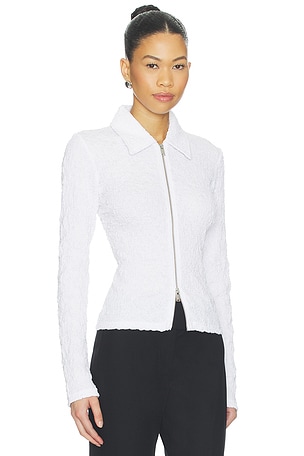 SAMSOE SAMSOE Sadaisy Zip Blouse in White