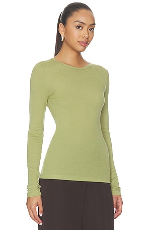 SAMSOE SAMSOE Sadou Long Sleeve T Shirt in Green