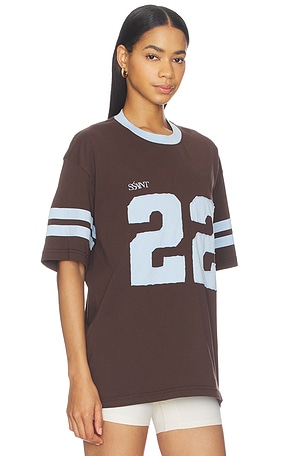 SSAINT Expresso 22 Tee in Brown,Blue