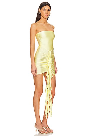 Shani Shemer Serena Mini Dress in Yellow