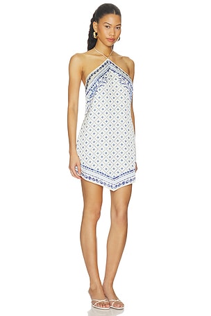 Shani Shemer Amelie Mini Dress in Blue