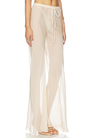 Shani Shemer Kairo Wide Leg Pants in Metallic Neutral