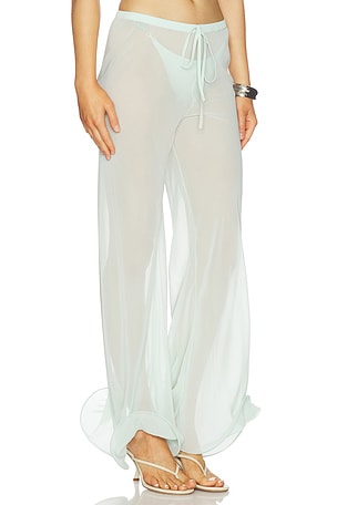 Shani shemer pantalón pierN/A ancha frankie en color hierbabueN/A