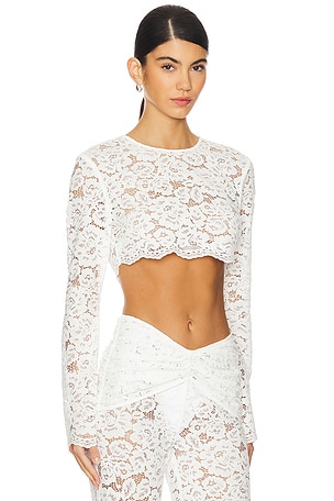 Shani Shemer Ella Crop Top in White