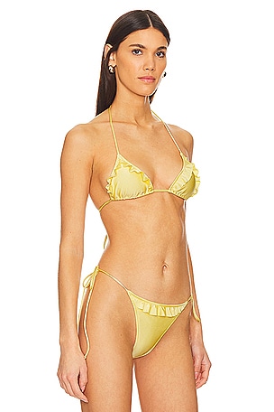 Shani Shemer Beth Bikini Top in Yellow