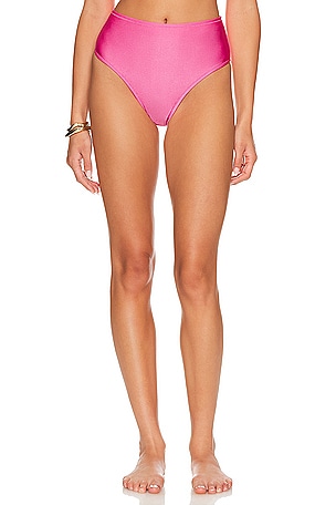 Hot Pink Basic Ruched Bottoms