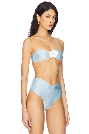 Shani Shemer Callisto Bikini Top in Baby Blue. Size XS. Also