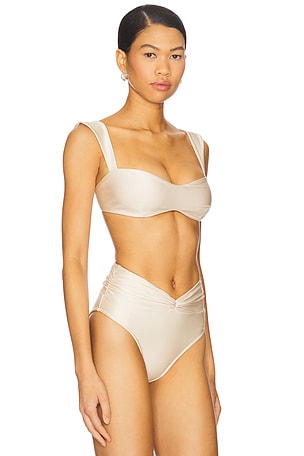 Shani Shemer Aster Bikini Top in Cream