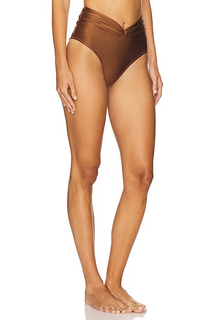 Shani Shemer Claire Bikini Bottom in Brown