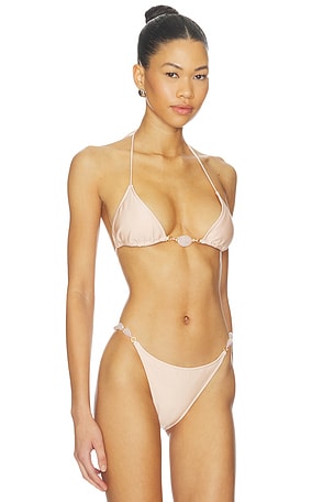 Shani Shemer Elysia Bikini Top in Pink