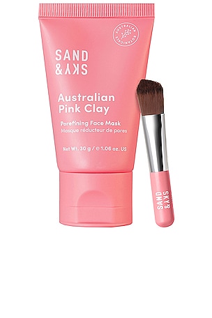 Travel Australian Pink Clay Porefining Face Mask Sand & Sky
