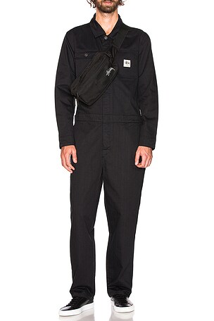 ステューシー　オーバーオール Stussy Herringbone Coverall in Black | REVOLVE