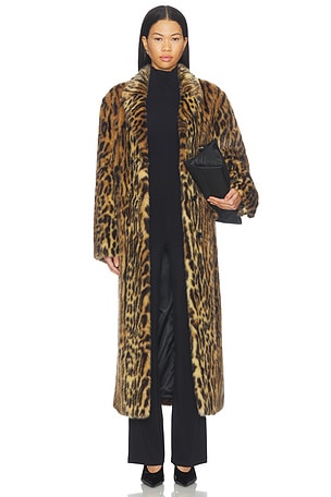 Marceline Faux Fur Coat STAND STUDIO