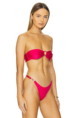 Sommer Swim Cece Top in Fuchsia