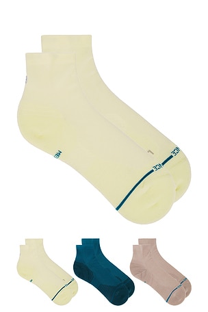 Butter Light Quarter 3 Pack Socks Stance