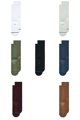 Stance 7 Days A Week Pack Socks in White