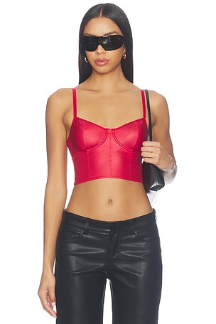 Late Night Cropped Cami Top Skarlett Blue