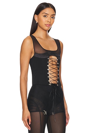 Sketch-Y Erotica Corset in Black