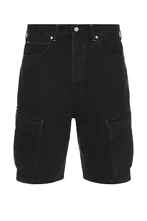 Scotch & Soda The Strand Loose Denim Shorts in Black Buzz