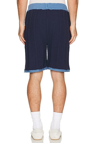 Scotch & Soda Structured Knitted Shorts in Blue