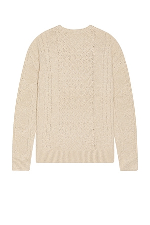 Scotch & Soda Chenille Cable Sweater in Cream
