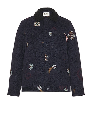 Swirl Poetry Jacquard Trucker Jacket Scotch & Soda