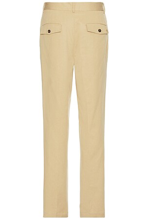 Scotch & Soda Pleated Trouser in Beige