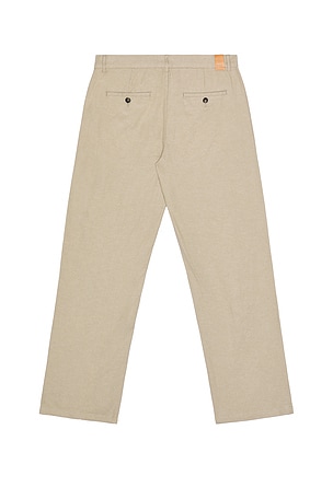 Scotch & Soda Relaxed Straight Fit Trouser in Brown