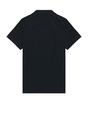 Scotch & Soda Corduroy Short Sleeve Shirt in Blue