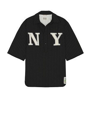 Tailored Pinstriped Baseball Shirt Scotch & Soda