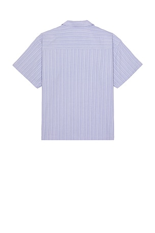 Scotch & Soda Tonal Striped Short Sleeve Shirt in Lavender