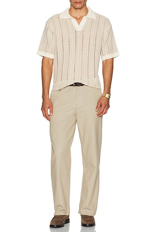 Open Structured Knitted V-Neck Shirt Scotch & Soda