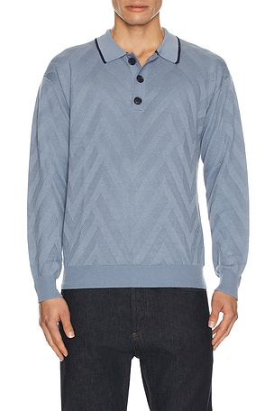 Structure Long Sleeve Polo Scotch & Soda