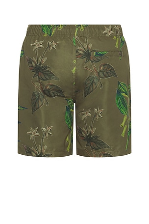 Scotch & Soda Mid Length Swimshort in Dark Green