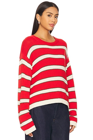 Stitches & Stripes Trinity Pullover in Red