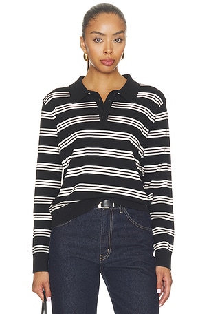 Jodie Polo Stitches & Stripes