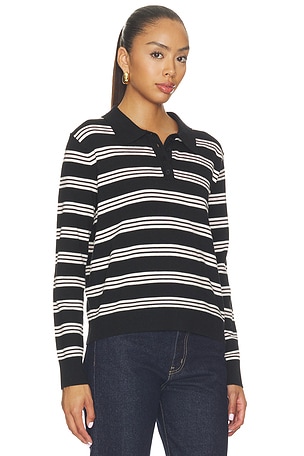 Stitches & Stripes Jodie Polo in Black