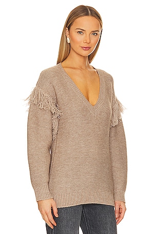 Stitches & Stripes Anderson Fringed Tunic in Beige