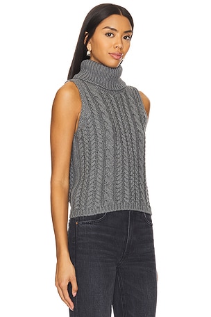 Stitches & Stripes Lotte Turtleneck Trank in Grey