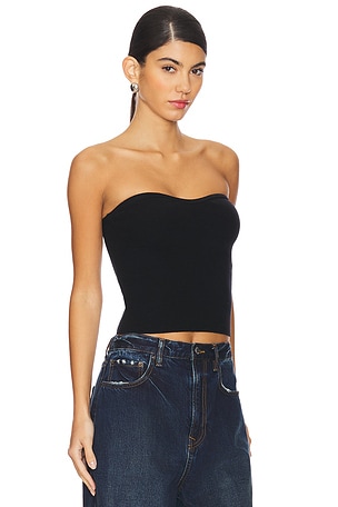 Stitches & Stripes Rio Strapless Top in Black