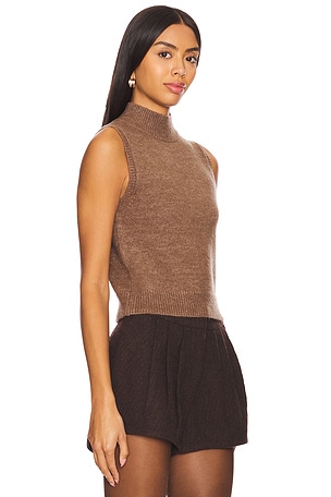 Stitches & Stripes Remy Sleeveless Top in Brown