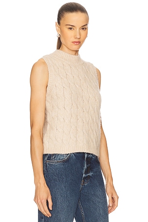 Stitches & Stripes Patty Vest in Beige