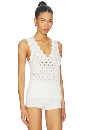 Stitches & Stripes Nina Tank in Ivory