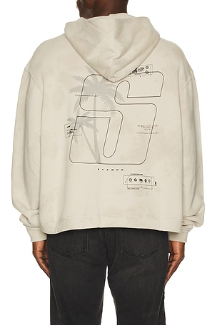 Transit Tie Dye Cropped Hoodie Stampd
