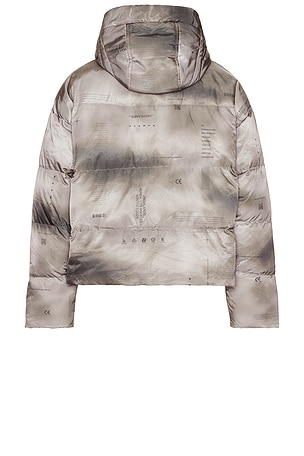 Stampd Cropped Puffer Jacket in Grey