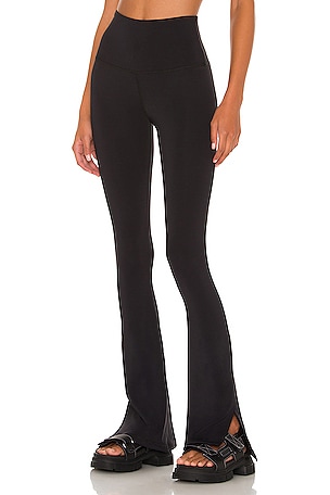 $155 Norma Kamali Women's Beige Creamy Cat High-Rise Spat Leggings Pants  Size XS