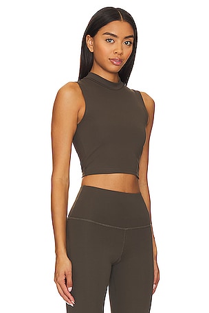 STRUT-THIS The Frankie Crop Top in Brown