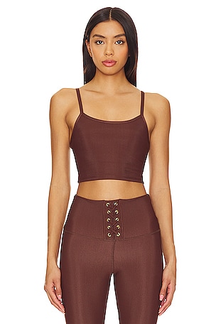 Beyond Yoga Caught in the Midi High Waisted Legging in Clove Brown Heather