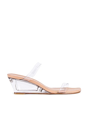 Jeffrey campbell clear deals wedge mule