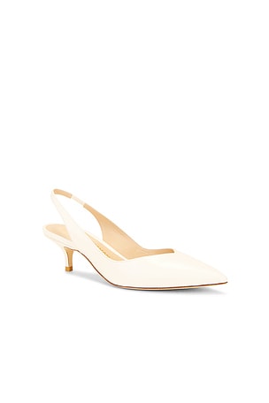 Stuart Weitzman Eva 50 Slingback in Cream